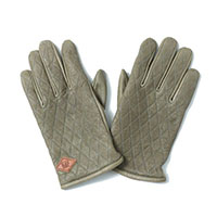 RUDE GALLERY BLACK REBEL BR2026 OUTSIDERS LEATHER GLOVE KHAKI