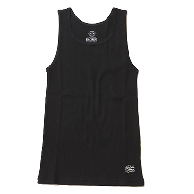 RUDE GALLERY BLACK REBEL BR2105 TANKTOP PLAIN BLACK