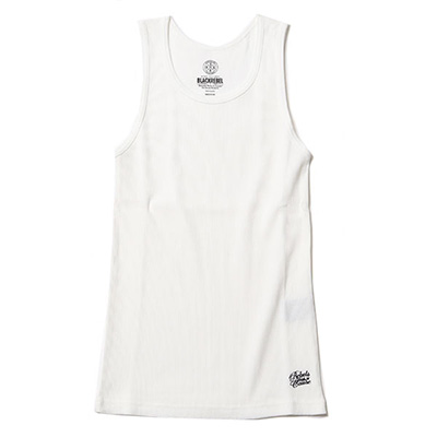 RUDE GALLERY BLACK REBEL BR2106 TANKTOP PLAIN WHITE