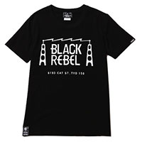 RUDE GALLERY BLACK REBEL BR2723 STEEL TOWER TEE BLACK