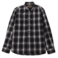 RUDE GALLERY BLACK REBEL BR2708 CHECK WORK SHIRT BLACK