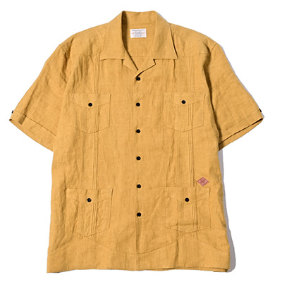 RUDE GALLERY BLACK REBEL BR3735 CUBA SHIRT MUSTARD