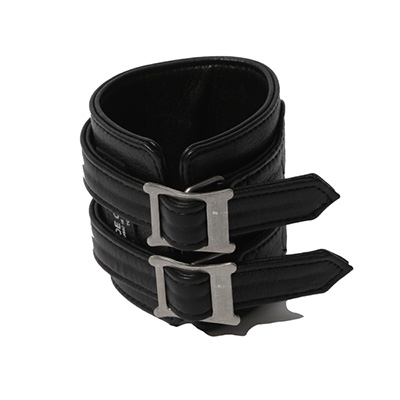 RUDE GALLERY RG0059 LEATHER BRACELET BLACK/BLACK