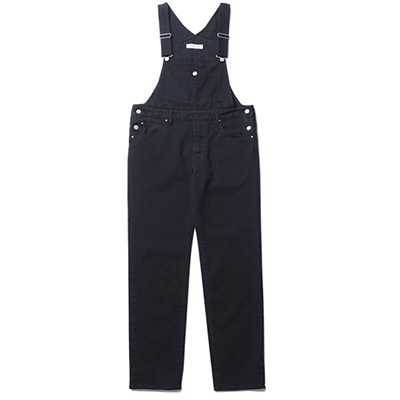 RUDE GALLERY 68833 OVERALLS KUROSURI SERIES MADE IN OKAYAMA BLACK