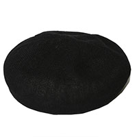 RUDE GALLERY 68853 BERET LINEN BLACK