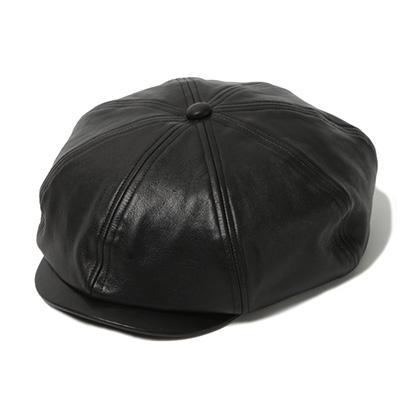 RUDE GALLERY 69418 LEATHER CASQUETTE BLACK