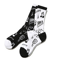 RUDE GALLERY 68763 ONPU SOCKS BLACK & WHITE