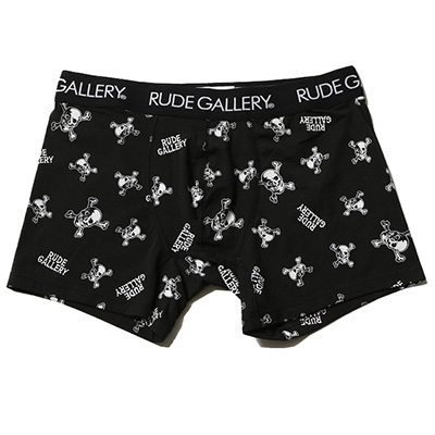 RUDE GALLERY 69233 BOXER SHORTS CROSSBONE BLACK