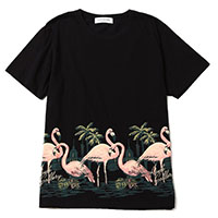 RUDE GALLERY 68541 FLAMINGO TEE FADE BLACK