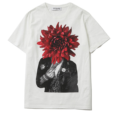 RUDE GALLERY 69412 DAHLIA PUNKS TEE WHITE