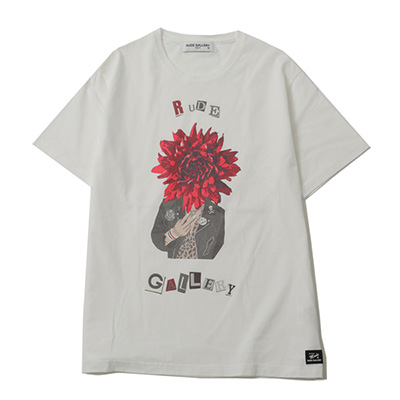 RUDE GALLERY 69727 DAHLIA PUNKS TEE WHITE