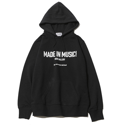 RUDE GALLERY RG0075 MADE IN MUSIC HOODIE BLACK