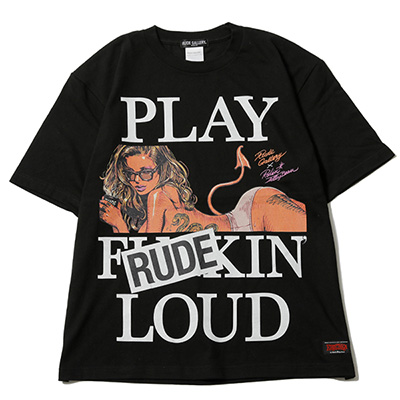 RUDE GALLERY RG0183 Rockin' Jelly Bean × RUDE GALLERY SS TEE BLACK