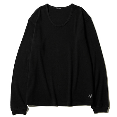 RUDE GALLERY RG0228 U NECK THERMAL LS BLACK