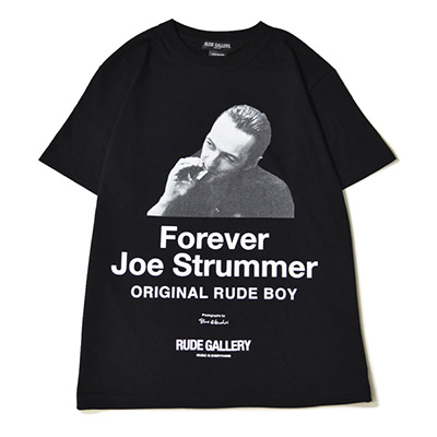 RUDE GALLERY RG0375 JOE STRUMMER TEE Photography by sho KIKUCHI BLACK