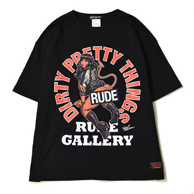 RUDE GALLERY RG0381 DEVIL BABY WITH SOUVENIR JKT TEE BLACK