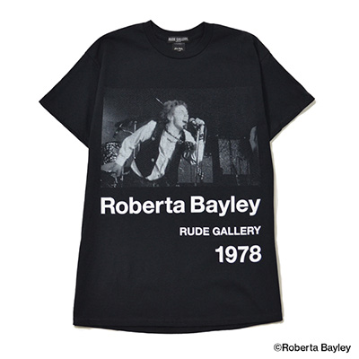 RUDE GALLERY RG0516 ROBERTA BAYLEY CREW TEE at WINTERLAND BLACK