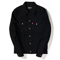 RUDE GALLERY 65205 RIGID TYPE-1 DENIM JKT BLACK