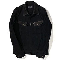 RUDE GALLERY 65213 RIGID TYPE-2 DENIM JKT BLACK