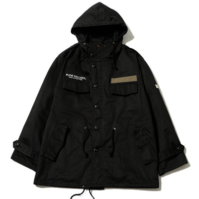 RUDE GALLERY RG0573 CREW COAT BLACK