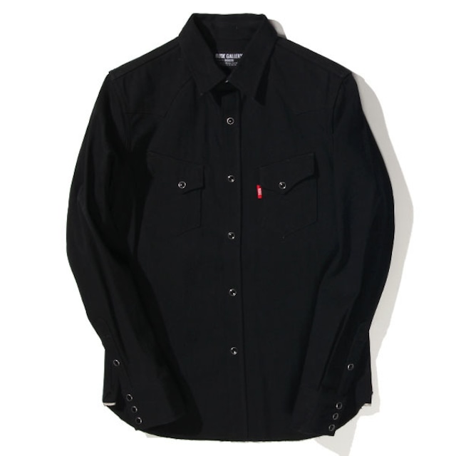 RUDE GALLERY 65225 RIGID DENIM SHIRTS BLACK