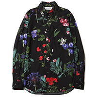 RUDE GALLERY 68601 FLOWER SHIRT BLACK