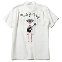 RUDE GALLERY 68779 MARIACHI OPEN COLLAR SHIRT WHITE