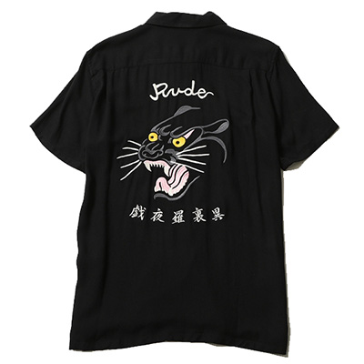 RUDE GALLERY 69165 BLACK PANTHER SOUVENIR SHIRT BLACK