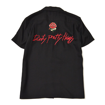 RUDE GALLERY RG0512 Dirty pretty things BOWLING SHIRTS BLACK